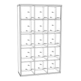 Wooden Shelving Unit With 15 Open Storage Cubes - Mauro