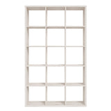 Wooden Shelving Unit With 15 Open Storage Cubes - Mauro