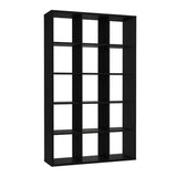Wooden Shelving Unit With 15 Open Storage Cubes - Mauro