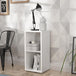 Wooden Shelving Unit With 2 Open Storage Cubes - Mauro