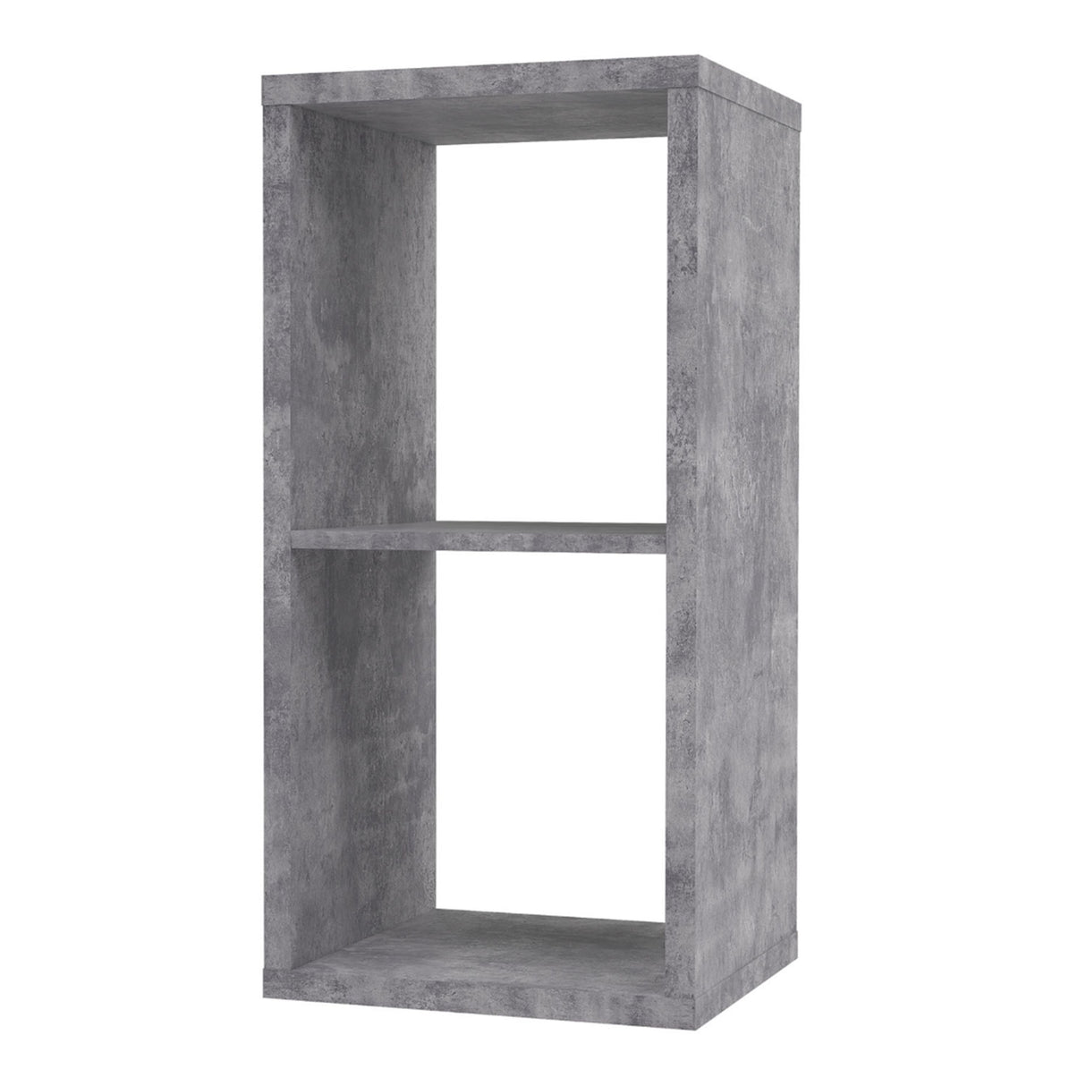 Wooden Shelving Unit With 2 Open Storage Cubes - Mauro