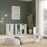 Wooden Shelving Unit With 2 Open Storage Cubes - Mauro