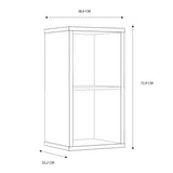 Wooden Shelving Unit With 2 Open Storage Cubes - Mauro