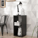 Wooden Shelving Unit With 2 Open Storage Cubes - Mauro