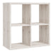 Wooden Shelving Unit With 4 Open Storage Cubes - Mauro