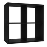 Wooden Shelving Unit With 4 Open Storage Cubes - Mauro
