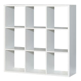 Wooden Shelving Unit With 9 Open Storage Cubes - Mauro