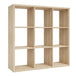 Wooden Shelving Unit With 9 Open Storage Cubes - Mauro