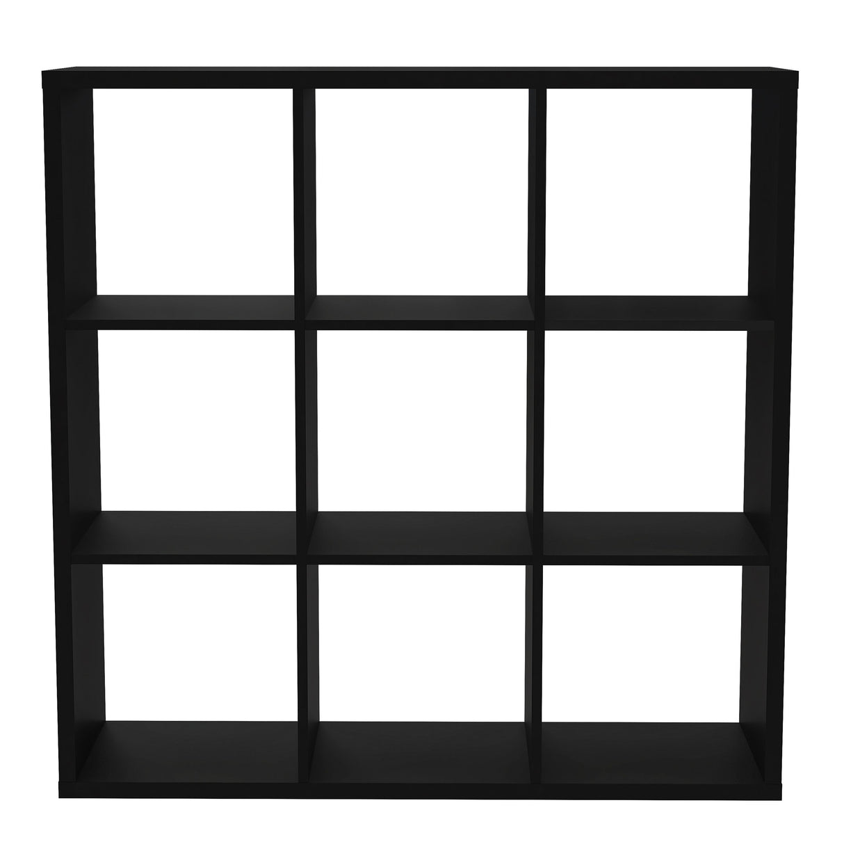 Wooden Shelving Unit With 9 Open Storage Cubes - Mauro