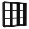 Wooden Shelving Unit With 9 Open Storage Cubes - Mauro