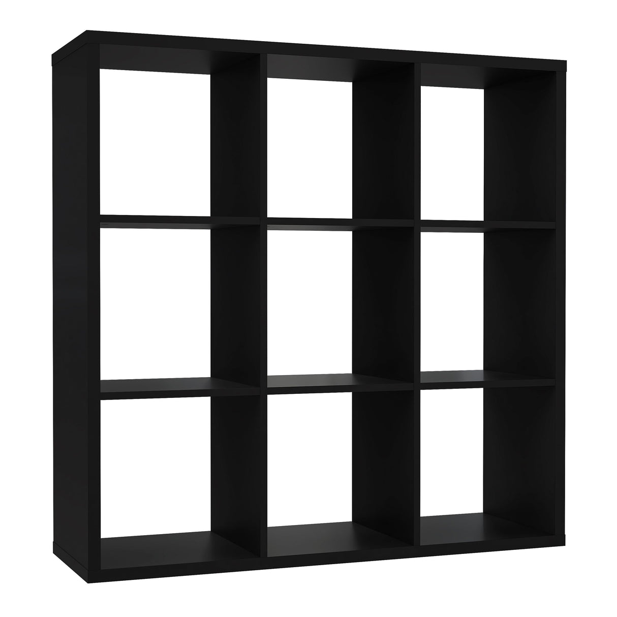 Wooden Shelving Unit With 9 Open Storage Cubes - Mauro