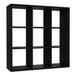 Wooden Shelving Unit With 9 Open Storage Cubes - Mauro