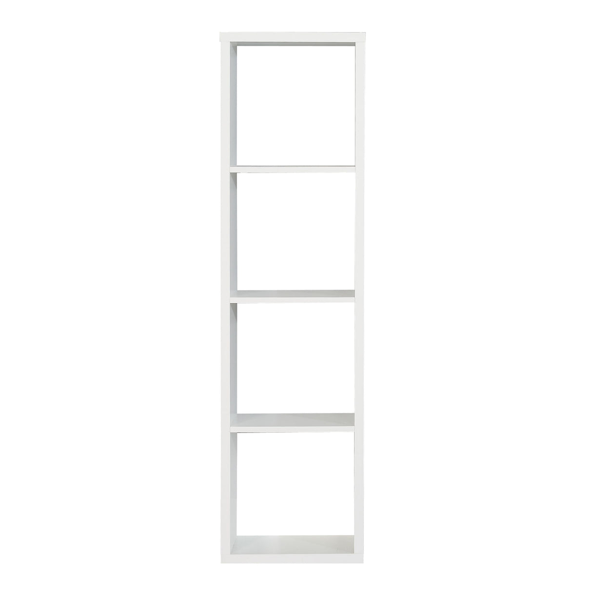 Wooden Shelving Unit Tall With 4 Open Storage Cubes - Mauro