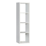 Wooden Shelving Unit Tall With 4 Open Storage Cubes - Mauro