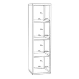 Wooden Shelving Unit Tall With 4 Open Storage Cubes - Mauro