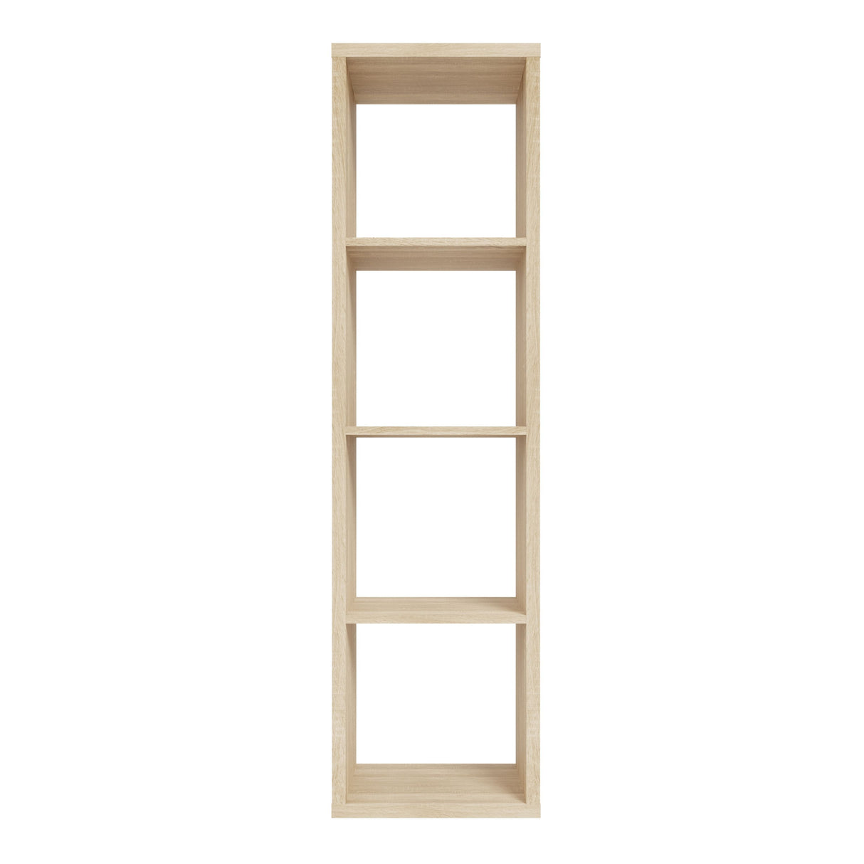 Wooden Shelving Unit Tall With 4 Open Storage Cubes - Mauro