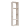 Wooden Shelving Unit Tall With 4 Open Storage Cubes - Mauro
