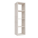 Wooden Shelving Unit Tall With 4 Open Storage Cubes - Mauro