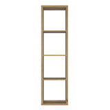 Wooden Shelving Unit Tall With 4 Open Storage Cubes - Mauro