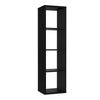 Wooden Shelving Unit Tall With 4 Open Storage Cubes - Mauro
