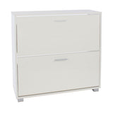 Wooden Shoe Cabinet With 2 Flap Doors - Lido