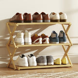 Wooden Shoe Rack 60cm Wide 3 Tier - Velmora