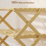 Wooden Shoe Rack 60cm Wide 3 Tier - Velmora