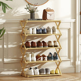Wooden Shoe Rack 60cm Wide 5 Tier - Velmora