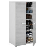 Wooden Shoe Storage Cabinet 103cm High With 2 Doors - Zulia