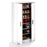 Wooden Shoe Storage Cabinet 108cm High With 2 Doors - Zulia