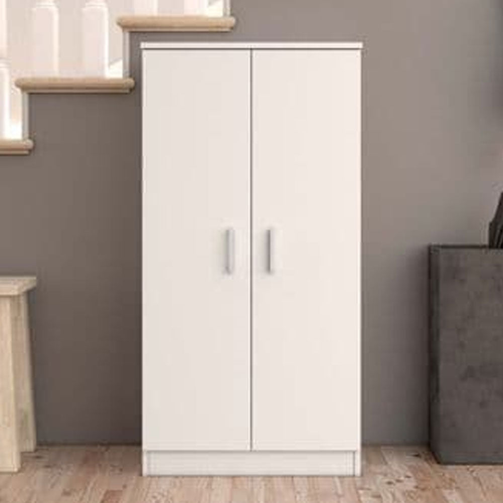 Wooden Shoe Storage Cabinet 108cm High With 2 Doors - Zulia