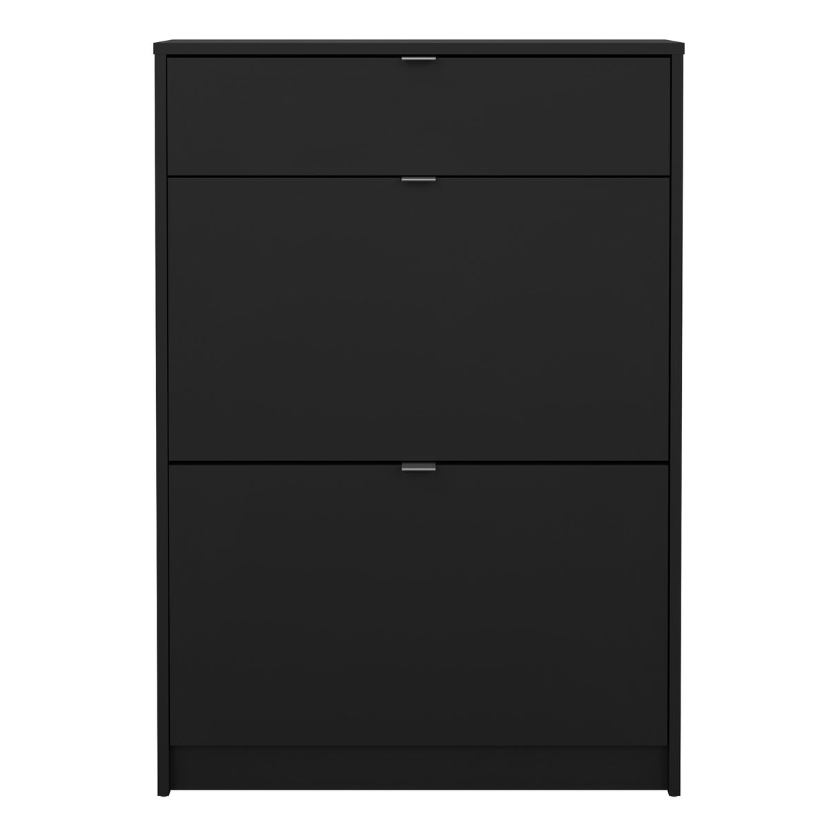 Wooden Shoe Storage Cabinet With 2 Flap Doors And 1 Drawer - Seabrook