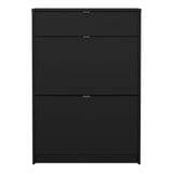 Wooden Shoe Storage Cabinet With 2 Flap Doors And 1 Drawer - Seabrook