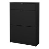 Wooden Shoe Storage Cabinet With 2 Flap Doors And 1 Drawer - Seabrook