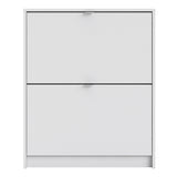 Wooden Shoe Storage Cabinet With 2 Flip Down Doors And 1 Layer - Seabrook