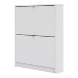 Wooden Shoe Storage Cabinet With 2 Flip Down Doors And 1 Layer - Seabrook