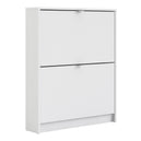 Wooden Shoe Storage Cabinet With 2 Flip Down Doors And 1 Layer - Seabrook