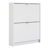 Wooden Shoe Storage Cabinet With 2 Flip Down Doors And 1 Layer - Seabrook