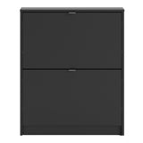 Wooden Shoe Storage Cabinet With 2 Flip Down Doors And 1 Layer - Seabrook