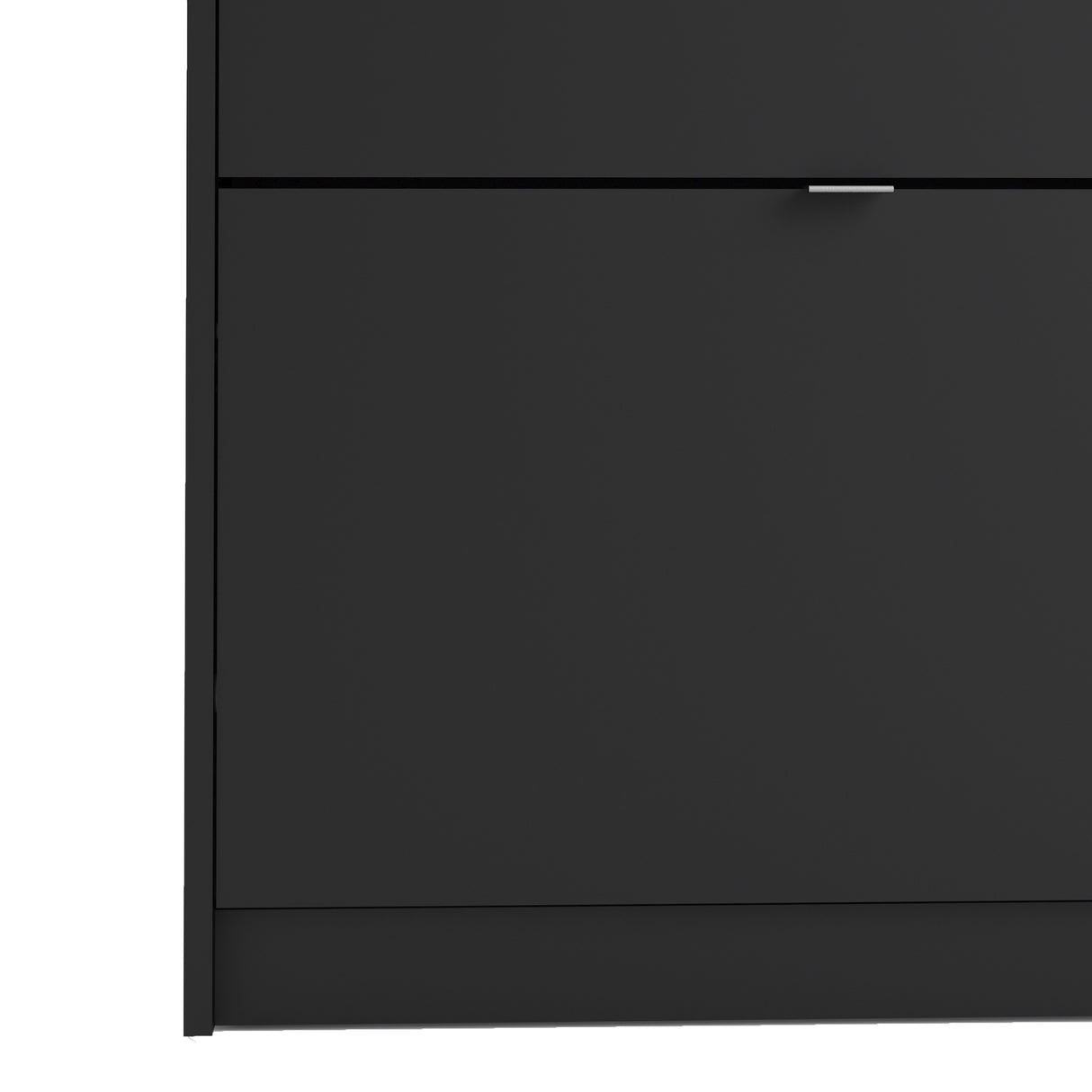 Wooden Shoe Storage Cabinet With 2 Flip Down Doors And 1 Layer - Seabrook
