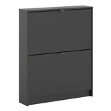 Wooden Shoe Storage Cabinet With 2 Flip Down Doors And 1 Layer - Seabrook