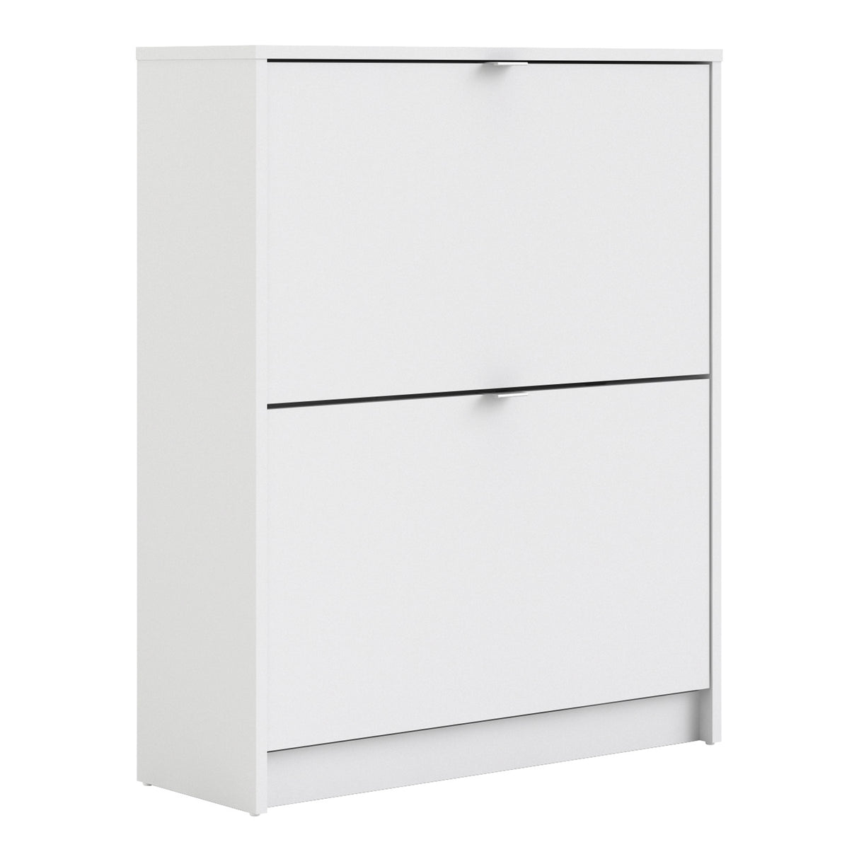 Wooden Shoe Storage Cabinet With 2 Flip Down Doors And 2 Layers - Seabrook