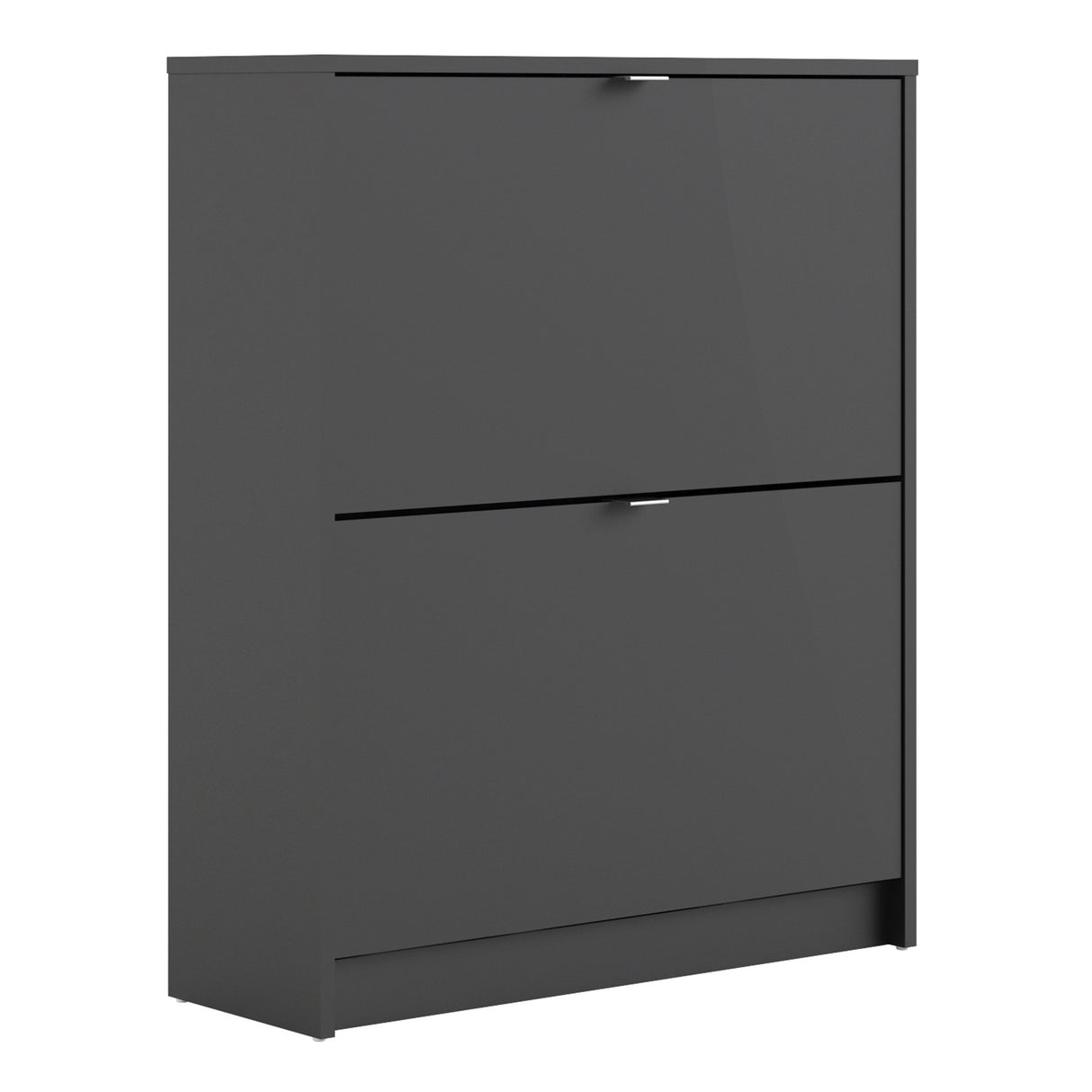 Wooden Shoe Storage Cabinet With 2 Flip Down Doors And 2 Layers - Seabrook