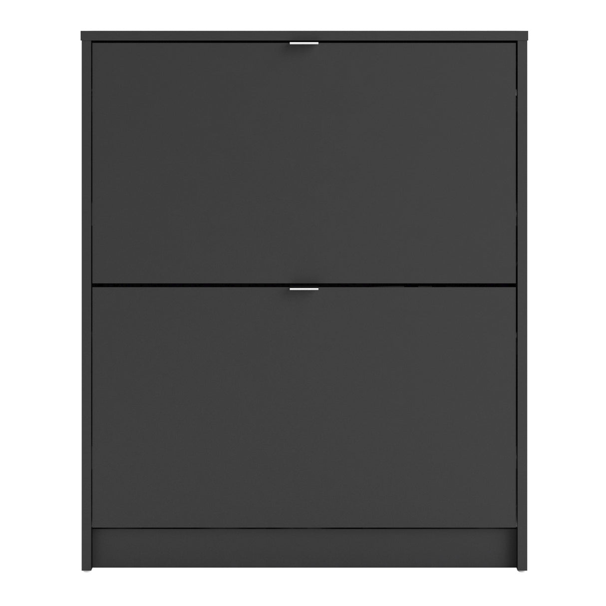 Wooden Shoe Storage Cabinet With 2 Flip Down Doors And 2 Layers - Seabrook