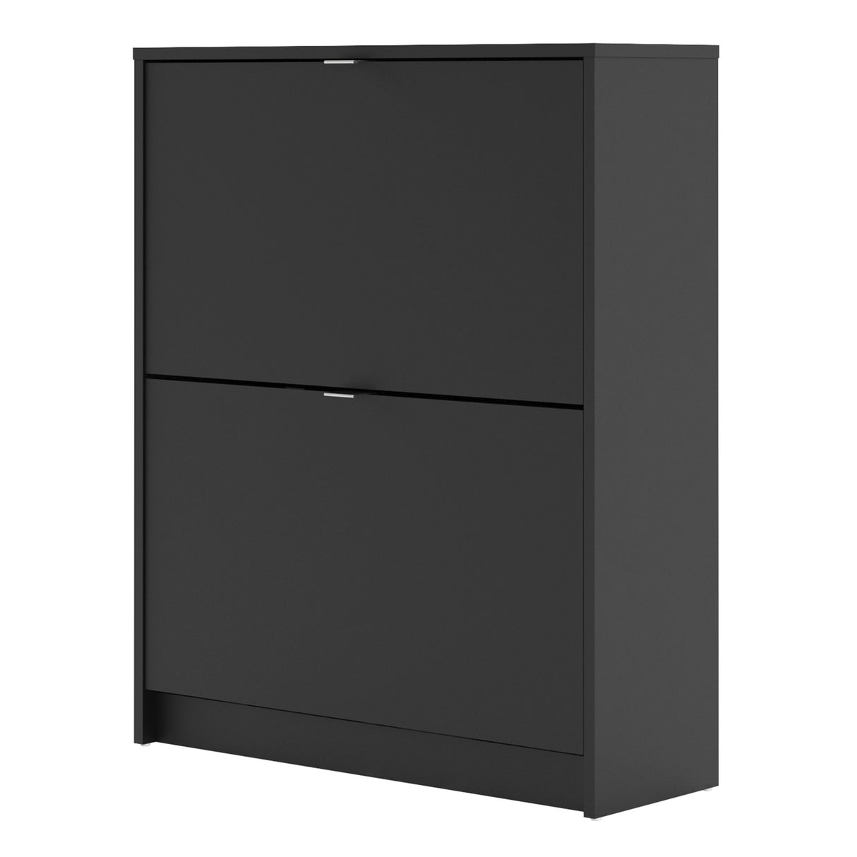 Wooden Shoe Storage Cabinet With 2 Flip Down Doors And 2 Layers - Seabrook