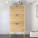 Wooden Shoe Storage Cabinet With 3 Drawers - Oslo