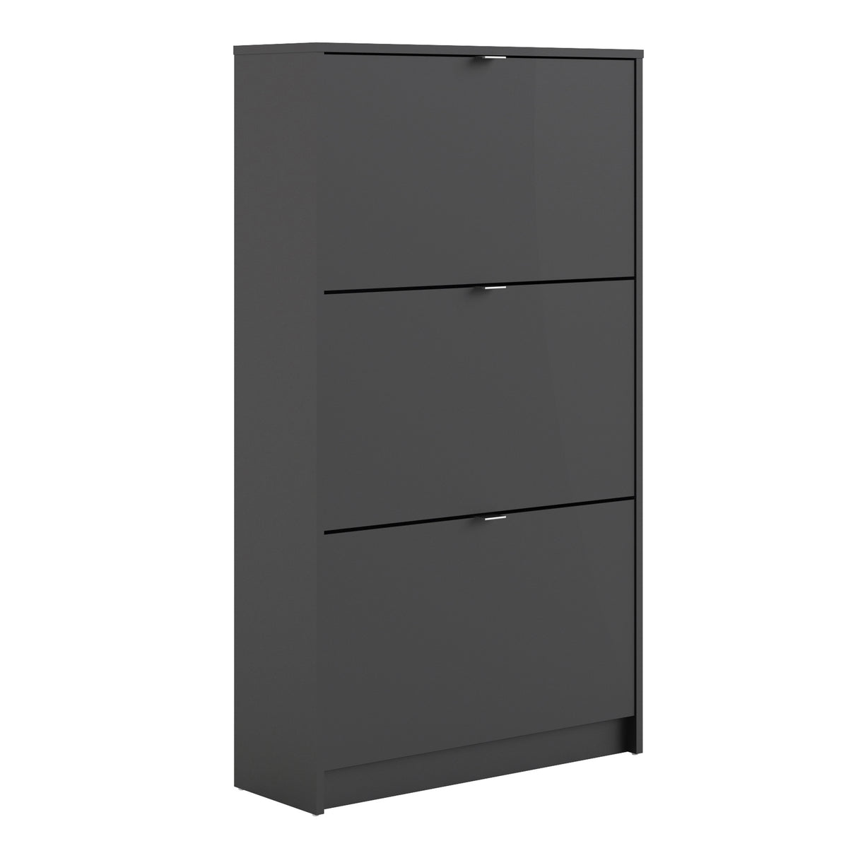 Wooden Shoe Storage Cabinet With 3 Flip Down Doors And 2 Layers - Seabrook