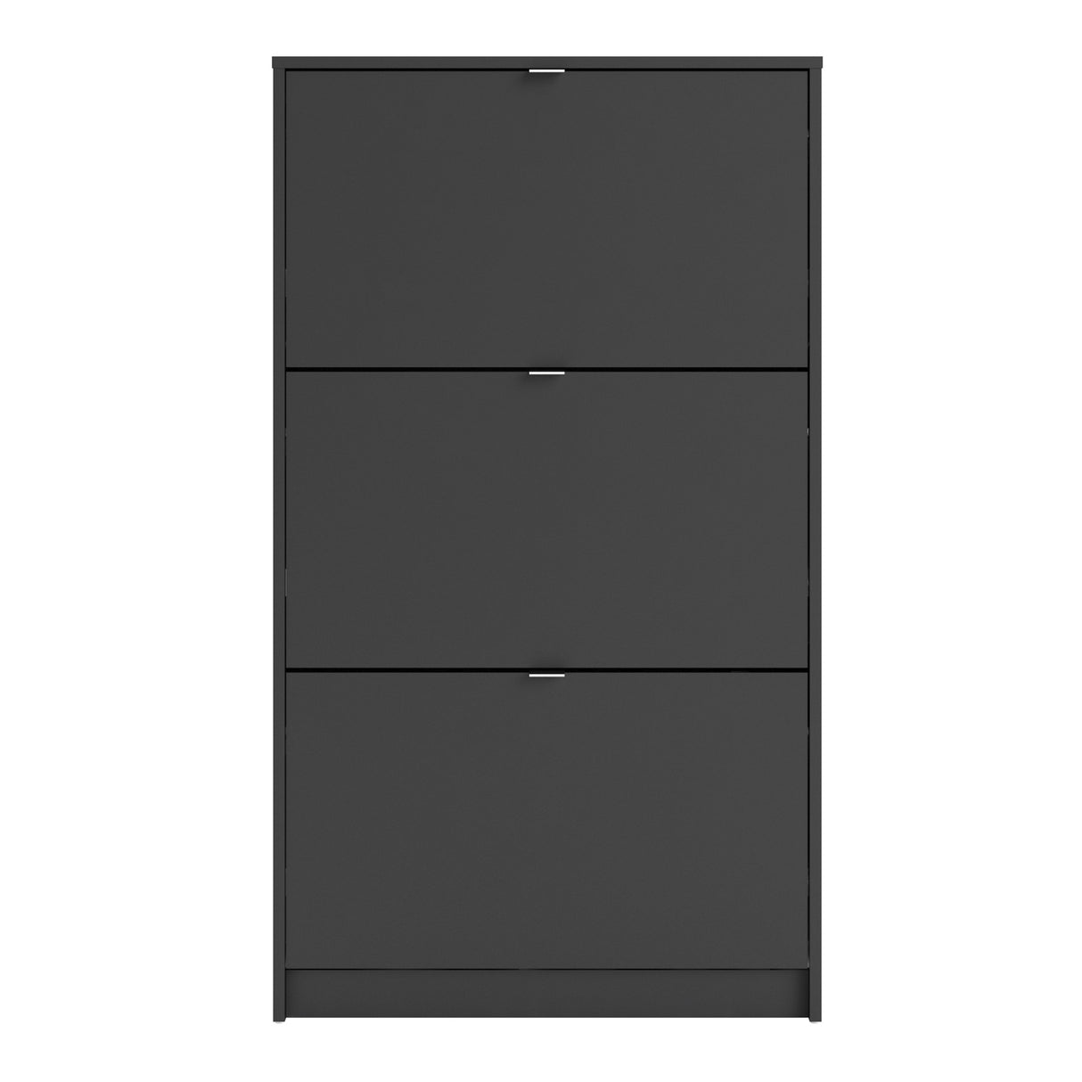 Wooden Shoe Storage Cabinet With 3 Flip Down Doors And 2 Layers - Seabrook