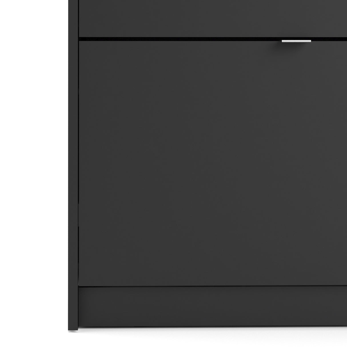 Wooden Shoe Storage Cabinet With 3 Flip Down Doors And 2 Layers - Seabrook