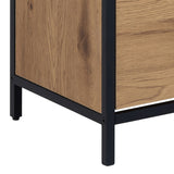 Wooden Shoe Storage Cabinet With 3 Flip Down Doors - Seaford